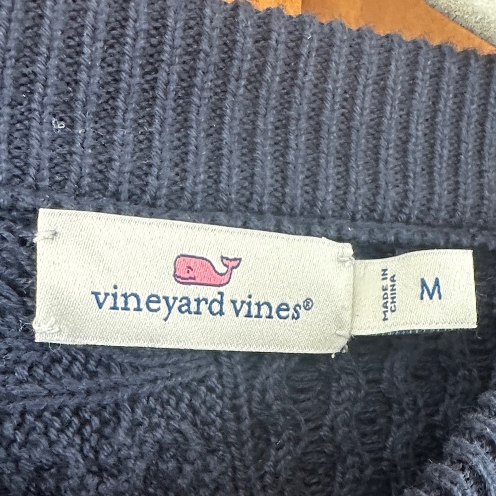 Vineyard Vines Women's Navy Patchwork Crewneck Sw… - image 2
